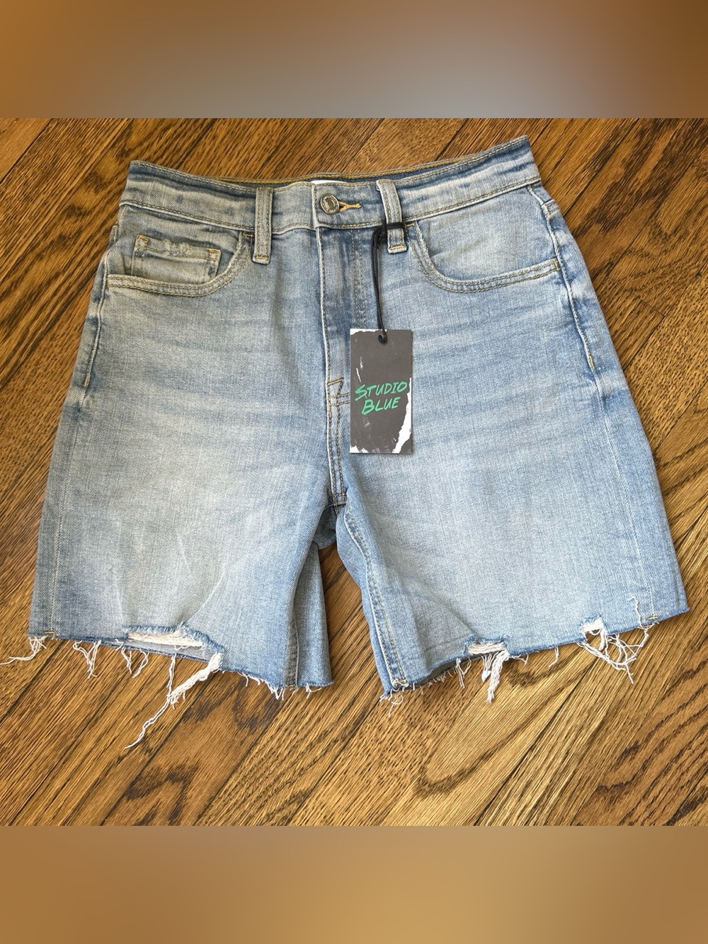 NWT Studio Blue Light Denim Jean Short